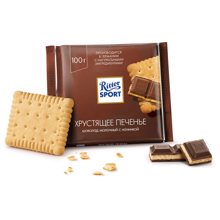 Шоколадка «Ritter SPORT Хрустящее Печенье»